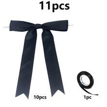11pcs Pink & Black Bow Party Decorations, Bow Garland Decor, Suitable For Party, Holiday, Birthday, Wedding, Engagement, Fireplace, Wall Decor - Multicolor - View 10