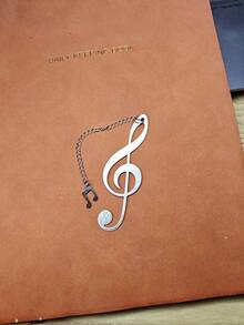 空白音符书签，教师节礼物，节日礼物，刻字金属书签 - 流蘇 - 查看 12