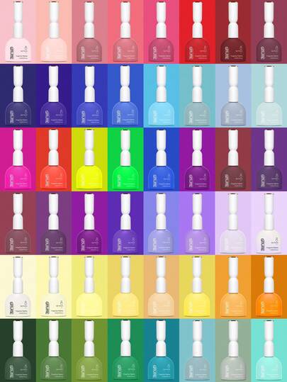  GMUME 15ml Gel Nail Polish 83 Colors Set, Professional Soak Off UV LED Gel Polish, One Bottle One Color Visualized Packaging No Color Difference, Large Volume 0.5fl.Oz Fingertip Palette, Nude Pink Red Blue Green Yellow Purple Neon Macaron Glitter Autumn Winter Spring Summer All Seasons Colors