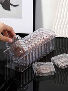 1/12pcs Nail Art Organizer Set, Nail Tip Box With Lid - Dustproof Clear Storage Box For Press-On Nails, Jewelry (Necklaces, Bracelets, Rings) False Eyelashes And Other Cosmetics, Nail Art Organizer - View 7