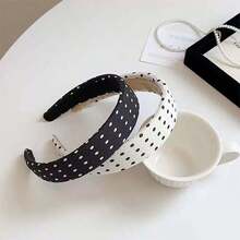 2pcs Polka Dot Casual Polyester Headbands, Suitable For All Seasons - Multicolor - View 5