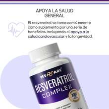 Resveratrol 90 Capsulas con Extracto de Uva y Quercetina | Antioxidante y Anti-Envejecimiento | Ayuda a expandir los vasos sanguíneos a la vez que reduce la coagulación en la sangre | MVPCARE - Tres botellas - Ver 5