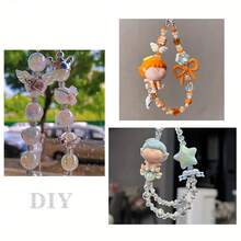 5颗全新闪亮翅膀珠子，时尚亮片树脂散珠，适合DIY手工艺品，如手机挂绳、钥匙扣、串珠笔等。 - 隨機混色 - 查看 9