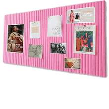 6 piezas de azulejos de fieltro para pared, negro/rosa/beige, alternativas de tablero de madera suave, paneles de fieltro absorbentes de sonido, tablero de anuncios para fotos y notas para la escuela, el hogar, la oficina, decoración de pared, vuelta a la escuela - multicolor - Ver 14