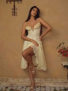 Spring Summer Dresses For Women Sun Dresses Cruise Outfit Festival Outfit Coachella Fashion Mother Daughter Matching Outfits Vacation Outfits Tropical Clothing Graduation Outfit Class Of 2026 Under Graduation Gown Outfit - 淺黃色 - 查看 7