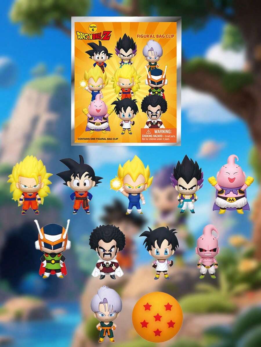 1PC Toei Animation Officially Licensed Blind Box 3D Figurine Bag Clip Charms Blind Bag Anime Figure Keychain Anime Collector Kering Backpack Decor 11 Characters Random One Birthday Gift - Multicolor - View 1