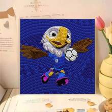 Football Party Supplies Diamond Painting FIFA Peripheral Mascot Diamond Painting Children's Handicraft, Holiday Family Party Gifts, Carnival Festival Supplies, Holiday Small Gifts, Holiday Essentials, Suitable For Various Parties And Event Souvenirs - Multicolor - View 15