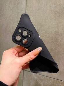 1pc Funny Duck Holding Gun Eye Camera Lens Protective Black TPU Soft Phone Case Compatible With Apple 16 Pro Max, 15, 14, 13, 12, 11 Pro Max, Plus, Mini, XR/X/XS Max/17/Air/17Pro/17ProMax And Other Models, Suitable As Gift For Friends - Multicolor - View 5