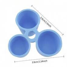 2/4/6pcs Silicone Pencil Grips, Suitable For Beginners Writing Practice, Durable Pencil Holder Tool - Multicolor - View 3