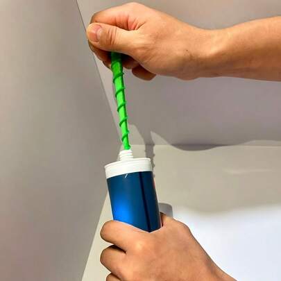 2pcs Spiral Clogging Tool + Glass Glue Sealing Cap, Prevent Open-Ended Core Tube From Drying Quickly, Suitable For Standard Diameter Glass Sealant Tubes, No Electricity Needed, Caulking Gun Accessories, Home Improvement Tool