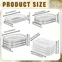 Set Of Layered Food Storage Boxes, Designed For Transporting And Storing Food, Refrigerator Organization, Space-Saving Vertical Design For Meat, Cheese, Salami, Lunch Meat, Easy To Clean & Durable, Vegetables - Multicolor - View 5