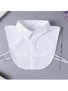 2pcs Detachable Fake Collar, Men's Half Shirt, Imitation Collar, Men's Accessory - Multicolor - View 5