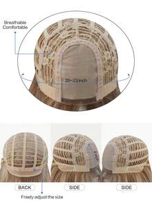 alicegarden 这款26英寸长的合成假发，拥有自然波浪卷发造型，并采用迷人的金色。它由耐热纤维制成，确保经久耐用。这款假发非常适合日常佩戴，能够打造自然逼真的效果。 - 金色 - 查看 9