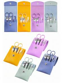 4/7pcs Manicure Set, Travel Nail Care Kit, Ear Wax Removal Tool, Men/Women Nail Clipper, Pedicure Set, Professional Nail Clipper, Nail Trimmer Set For Women - Multicolor - View 3