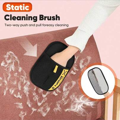 1PC Upgraded Pet Hair Removal Anti-Static Glove, 2026 Upgraded Reusable Cat And Dog Grooming Glove - Efficient Pet Hair Remover, Reusable Cat And Dog Hair Removal Brush, Suitable For Sofas, Furniture, Carpets, Car Seats, And Pet Grooming Care