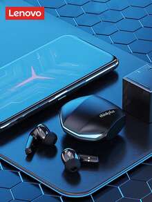 Lenovo Auriculares Bluetooth GM2PRO, estilo semi-intrauricular, modo esports con baja latencia, adecuados para deportes y correr, audio de alta calidad y micrófono, auriculares inalámbricos compatibles con teléfonos, tabletas y portátiles - Negro - Ver 13