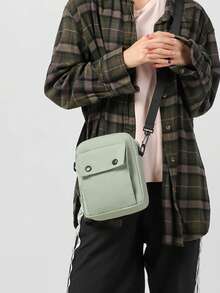 休闲手机斜挎包，街头风轻便单肩包，适合返校、旅行、父亲节礼物、情人节礼物 - 彩色 - 查看 9