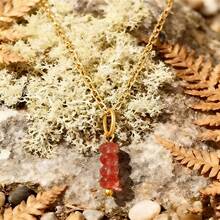 1件天然石珠吊坠项链 紫水晶虎眼石水晶 女士珠宝礼物 - 串珠吊墜項鍊 - 查看 12