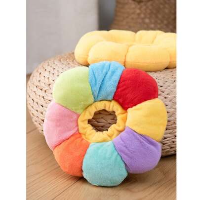 1 柔软毛绒向日葵宠物恢复项圈，可调节防扭猫狗项圈，可爱花朵形状伤口愈合保护器，适合小型至中型宠物。