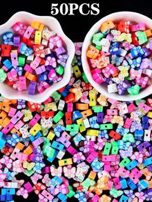 50/100Pcs Polymer Clay Beads, Ball Flower Animal Polymer Clay Beads For Jewelry Making, DIY Bracelet Necklace Earrings Jewelry Making Supplies Accessories - Acrylic Beads - View 31