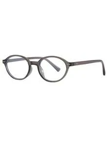 1 Pair Men's Oval Plastic Brown Casual/Commute, Daily Fashion Retro Non-Prescription Glasses, Computer Glasses Blocking Blue Light - Multicolor - View 4