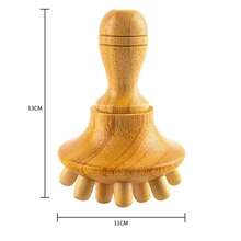 Dụng cụ massage đầu nấm bằng gỗ, massage thủ công các vết trầy xước, làm dịu cơ bắp, phù hợp cho cả nam và nữ. - A - Xem 4