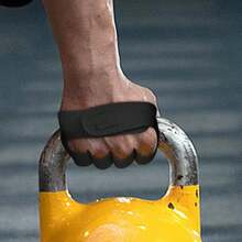1pc Weightlifting Wrist Wrap Gloves, Non-Slip Breathable Fitness Lifting Grip Support Gloves (Single) - Black - View 5