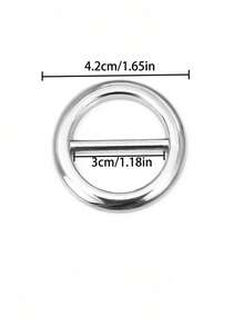 3pcs Multifunctional Metal Scarf & Accessory Clips - Elegant & Fashionable Accessories Suitable For Scarves, T-Shirts, And Belts, Fits Any Occasion - 彩色 - 查看 2