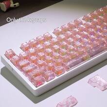 PBT Cherry Profile Keycap Set, Carbon Fiber Texture, Non-Transparent Characters & Shine-Through Backlit, For Mechanical Keyboards With Cherry MX Switches, 6.25U Spacebar, Keycaps Only, Gaming & Office Use - View 15