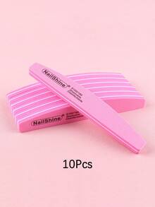5pcs Double-Sided Nail Files With Flexible Foam Blocks And Crescent-Shaped Buffing Blocks Manicure Tool Set - Multicolor - View 16