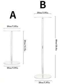Crystal Flower Stand, Suitable For Wedding And Event Centerpiece Decoration; Modern Metal Cylinder Vase, Suitable For Reception And Ceremony; Desktop Decor, Best Birthday And Graduation Gift - Transparent - View 2