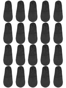 1/5/10双装 女士夏季薄款透气舒适网眼防滑船袜，高品质女士袜子 - 彩色 - 查看 12