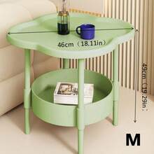 1件套现代简约可移动咖啡桌，客厅边桌，沙发角几，卧室床头柜，阳台咖啡桌，适用于卧室、客厅、阳台安装 - 彩色 - 查看 3