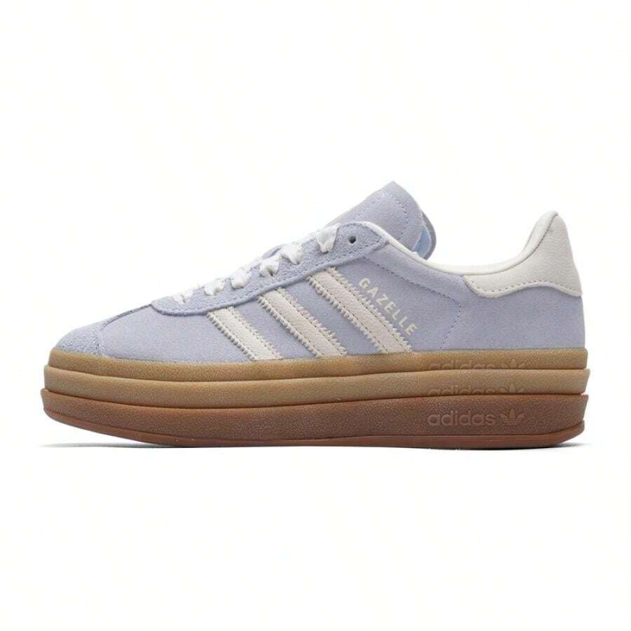 Adidas GAZELLE BOLD W 女士休闲鞋，轻便舒适日常通勤休闲鞋 IH4210 - 晶藍/漢玉白 - 查看 1