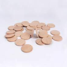 Round Beechwood Slices, DIY Jewelry Accessories, Wooden Craft Materials - Multicolor - View 5
