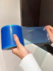 1/2片一次性浴室隔离膜，断点隔离膜，蓝色膜，牙科酒店卫生间开关，无粘性隔离膜 - 彩色 - 查看 1