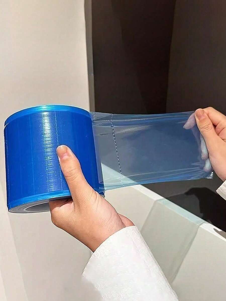 1/2片一次性浴室隔离膜，断点隔离膜，蓝色膜，牙科酒店卫生间开关，无粘性隔离膜 - 彩色 - 查看 1