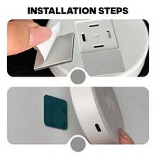 1/3/6 Pcs RGB LED Night Light, Dimmable Cabinet Lamp With Remote Control, Dimmable Timed Wall Closet Light, USB Rechargeable Cabinet Lamp, Suitable For Bathroom Bedroom Kitchen - White - View 6