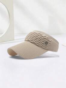 1pc Unisex Adjustable Sun Visor Hat, Casual Multifunctional Breathable Sun Protection Cap, Suitable For Daily Wear, Fashion & Versatile - M-marked Visor - View 13
