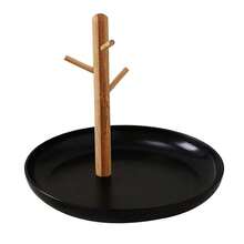 1PC Shinpuru Key Plate And Key Bowl, Jewelry Tray With Wooden Three-Layer Hanging Storage - Multifunctional Entrance Tray, Perfect For Storing Key Bowls, Ring Holders, And Jewelry Plates - Storage Tray - View 11