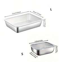 Bộ 5/3 hộp đựng thực phẩm kín hơi bằng thép không gỉ, thiết kế chống rò rỉ, dùng được trong tủ đông và tủ lạnh, có thể xếp chồng lên nhau, thích hợp cho việc chuẩn bị bữa ăn, nấu thịt, ăn trưa văn phòng, cắm trại ngoài trời, văn phòng, phòng tập thể dục, ký túc xá, v.v. - Nhiều màu - Xem 12