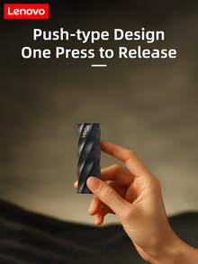 Ổ đĩa flash USB tốc độ cao Lenovo Type-C, dung lượng lớn 128GB, truyền tải tốc độ cao và ổn định, nhỏ gọn và dễ mang theo, thiết kế dạng nhấn để tháo ra chỉ với một cú nhấp chuột, thiết bị đa năng, ứng dụng đa dạng. - Xem 9