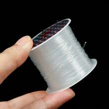 1 rolă 0.2-0.8 MM fir de pescuit transparent neelastic, împletit, DIY, colier, inel, mărgele, șnur, ciucure, sârmă cu mărgele, ultrafină, alb, DIY brățară colier împletit, material accesoriu - Fir și șnur cu mărgele - Vizualizare 6