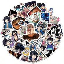 50pcs Inosuke Stickers, Waterproof Mixed Kimetsu No Yaiba Infinity Castle Stickers For DIY Notebook, Guitar, Luggage, Kimetsu No Yaiba Fans Gift - Multicolor - View 10