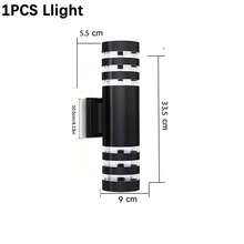 Customizable Outdoor Wall Lamp, Acrylic Rectangular/Cylindrical Appearance, Indoor/Outdoor Home Decor Lighting, LED E27 Bulb Suitable For Patio, Staircase, Street, Indoor/Outdoor, Living Room, Bathroom, Kitchen, Bedroom, Corridor - E27 Outdoor Wall Lamp - View 17
