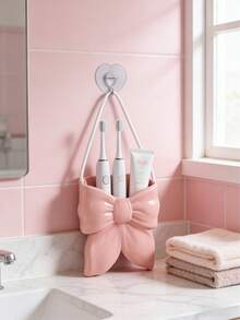 Butterfly Toothbrush Holder, Soft Morning Light Bathroom Decor, Girlfriend Gift, Women's Winter Gift (Hanging Rope Can Be DIY Replaced) - Multicolor - View 6