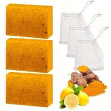 Kojic Turmeric Face Soap, Kojic Soap, Face Cleansing Soap, Turmeric Face And Body Soap, Kojic Face And Body Soap - 3 cái - Xem 7
