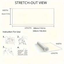 宽条纹壁纸 – 醒目线条，可自粘或无需涂胶，可定制颜色 - 1PC - 查看 6
