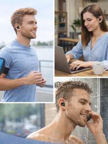 Audifonos bluetooh Inalámbricos In-ear F9-5 TWS Táctil IPX7 Impermeable Cancelacion De Ruido Pantalla Digital Con Luz Led - Ver 3