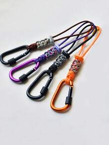 Multi Functional Outdoor Camping Accessories, Woven Rope Keychain With Anti Loss Strap And Kettle Hook, Multi-Functional Hiking Backpack Buckle, Portable Kettle Hanging Rope, Suitable For Hiking, Camping, Cycling, Beach And Other Occasions. ﻿ - Multicolor - View 17